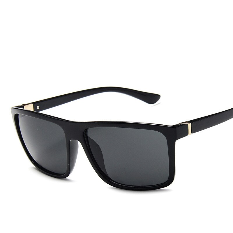 Solbriller mænd firkantede solbriller mærke  uv400 beskyttelsesskærme oculos de sol hombre briller driver oculos: C1