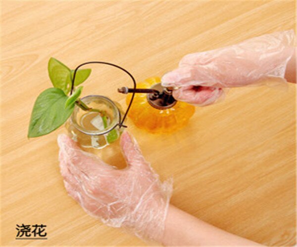 50 Pcs Huishoudelijke Schoonmaak Handschoenen 20G Kapsalon Verven Wegwerp Handschoenen Plastic Film Kappers Haarverzorging Transparante Handschoenen