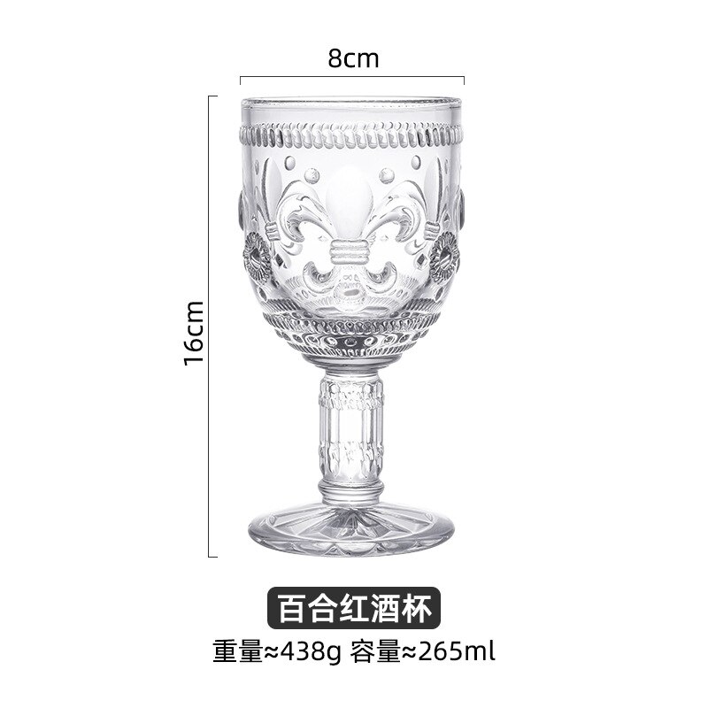 Copa de cristal con relieve de iris europeo, vaso para agua, té, vino, zumo de fruta, bebida, hogar