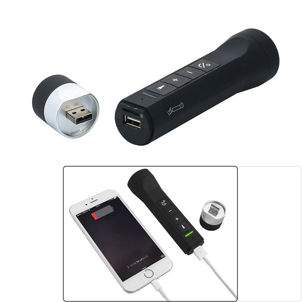 5 In 1 Fiets Speaker Outdoor Sport Power Bank Zaklamp Mp3 Speler Bluetooth Stereo Subwoofer Handsfree Telefoon Voor Fiets