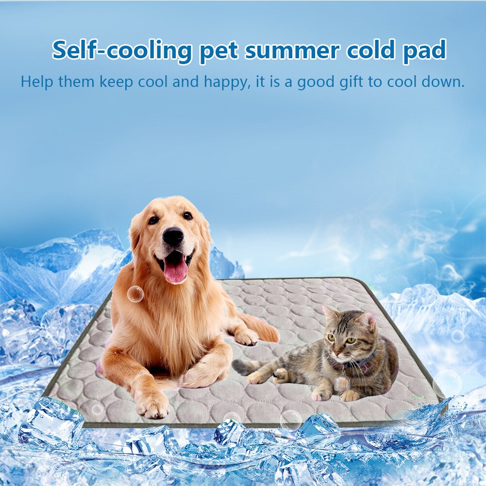 Haustierkissen, sommerkissen für hunde, eiskissen aus seide, sofakissen, eiskissen für haustiere, kühlendes schlafkissen, kühlendes katzenkissen