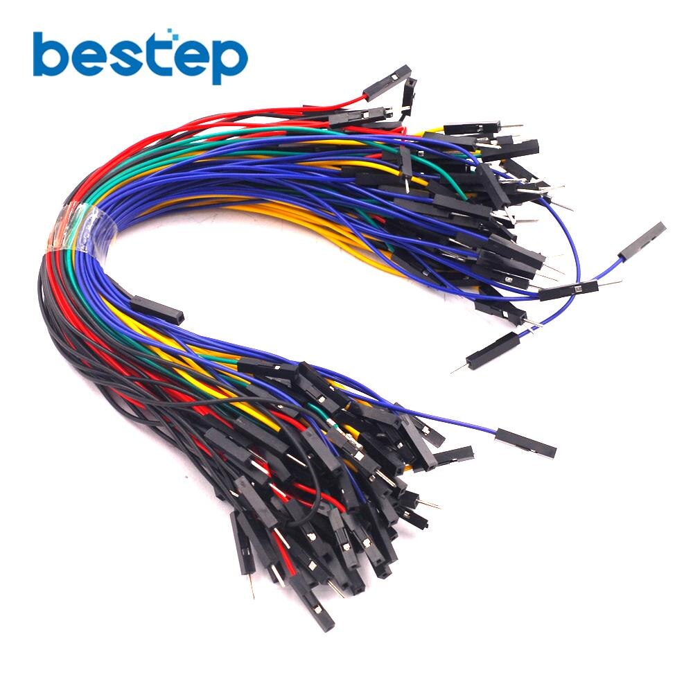 100pcs 1p to 1p 20CM 5 Colors Female to Female Jumper Wire Dupont Cable for arduino Diy Kit