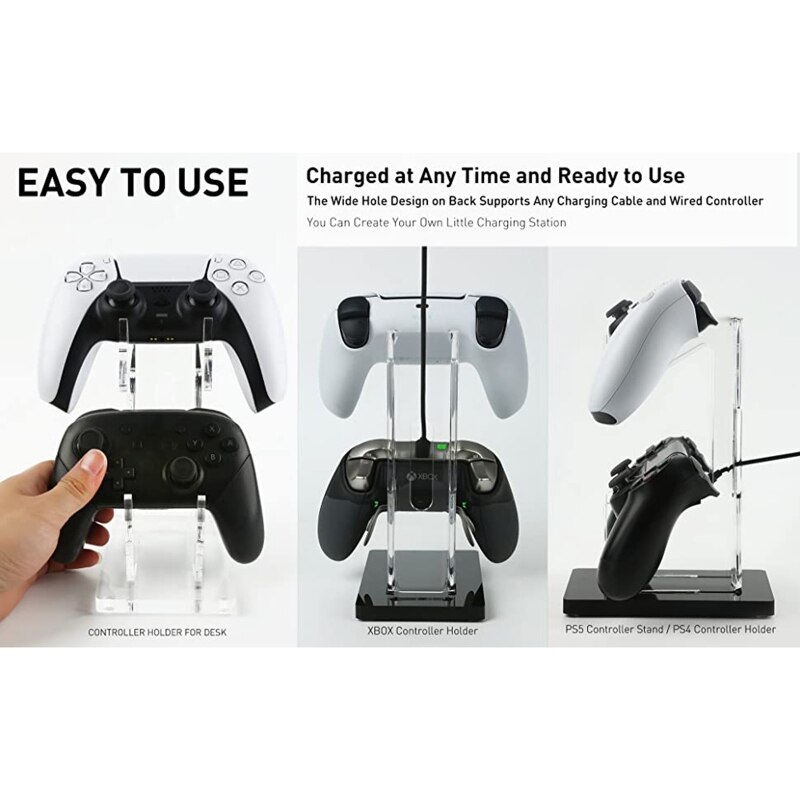 Controller Stand Holder Fits Modern and Retro Game Controllers Display Organization Handcrafted Controller Accessories A0NB