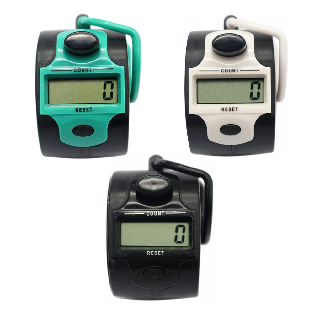 Pack of 3 99999 Counts Digital Display Counters Basketball Match Football Competition Manual Number Counting Device: Style2