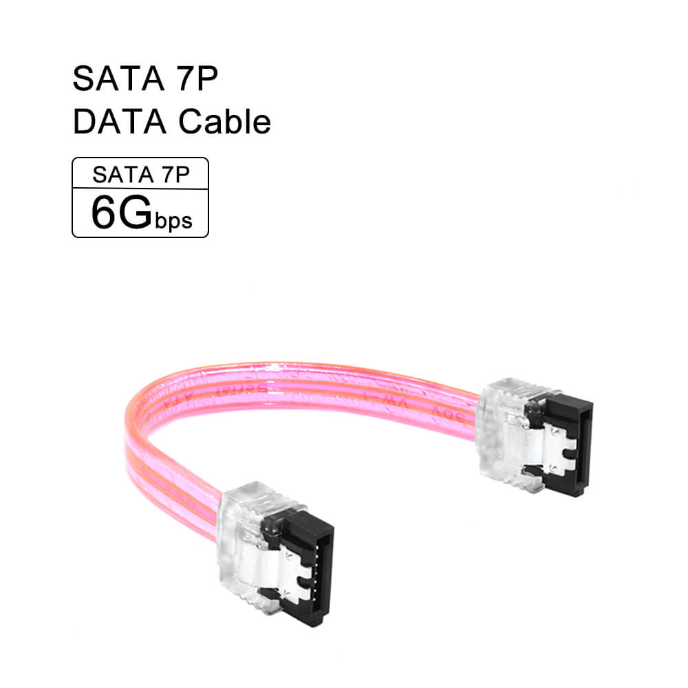 SATA 3.0 III 6 Gb/s 10 cm Harde Schijf Data Seriële ATA Rechte Kabel 26AWG voor HDD SSD snoer lijn 7pin sata kabel 10 CM: Black