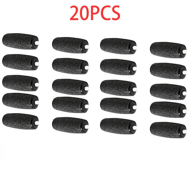 Foot Scrubber Electric Foot File - Pedicure Tools Callus Remover with Rechargeable for Dead Hard Skin Removal: 20PCS