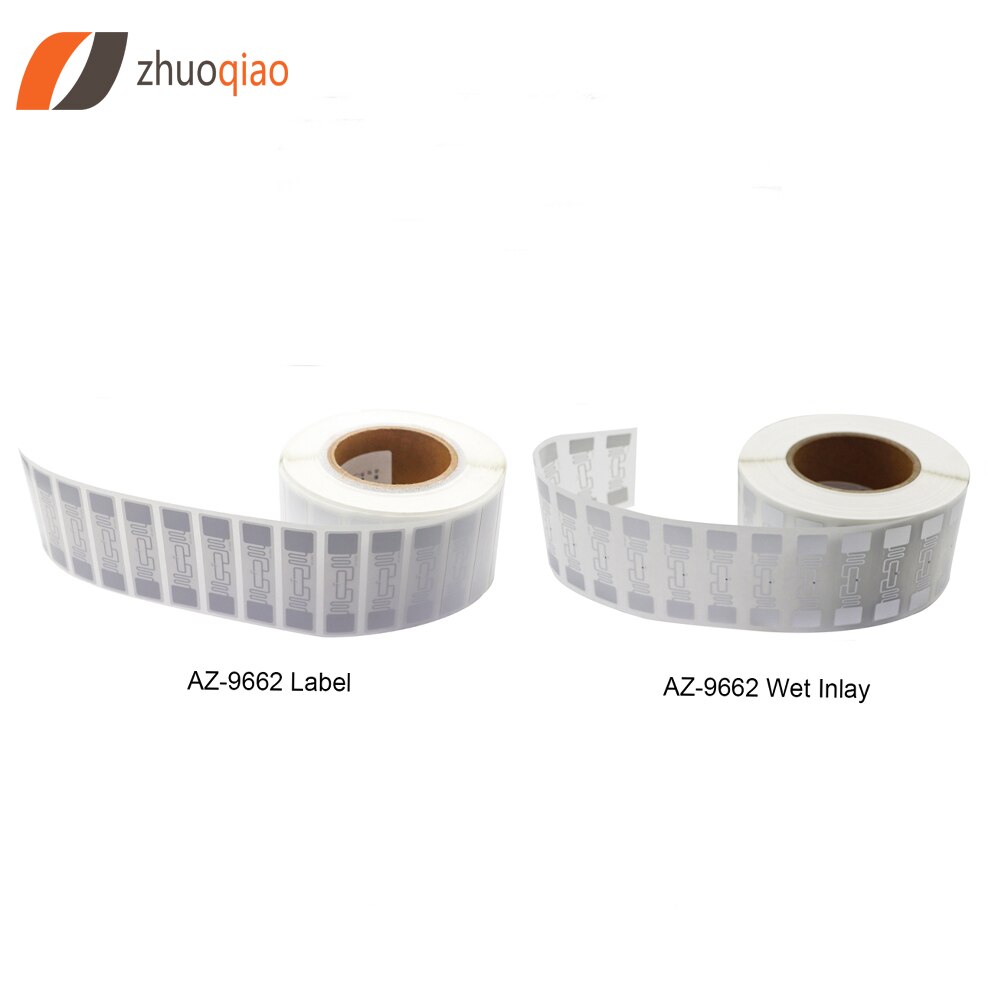 Njzq 50Pcs Epc Gen2 ISO18000-6C Wit 840-960Mhz Uhf Alien H3 Rfid Tag