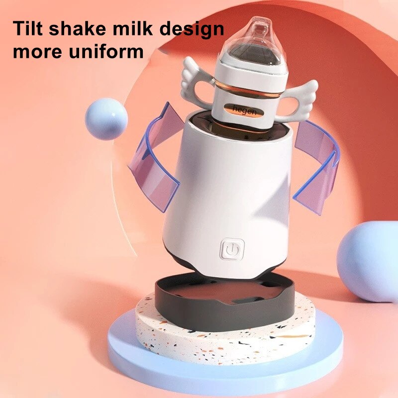 Batidor de leche ajustable para bebé, de inclinación para agitar la leche, más uniforme, sin burbujas, sin apelmazamiento, recargable por USB con Juego de cepillos para biberones