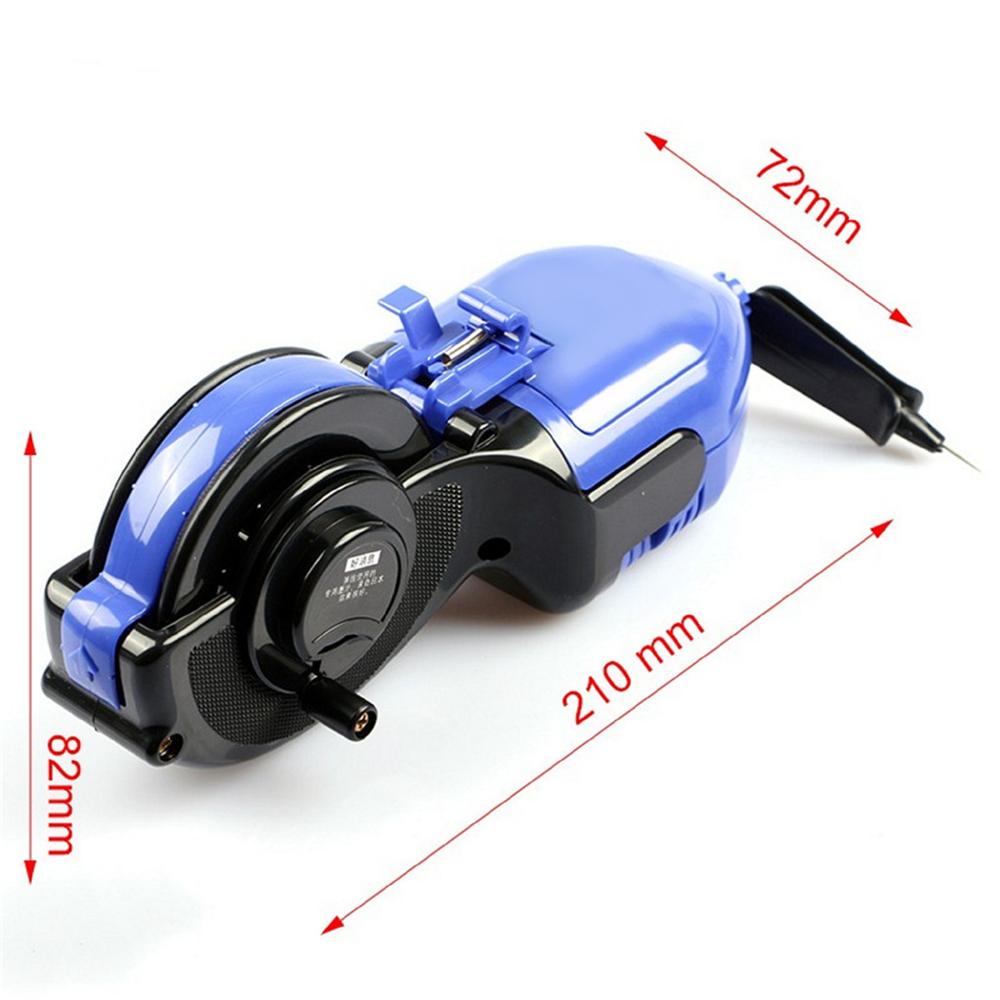 Woodworking Construction Tool Automatic/Manual Ink Marker Fountain Duct Chalk Line 30M Nylon Wire Ink Scribes Measuring Tools CD