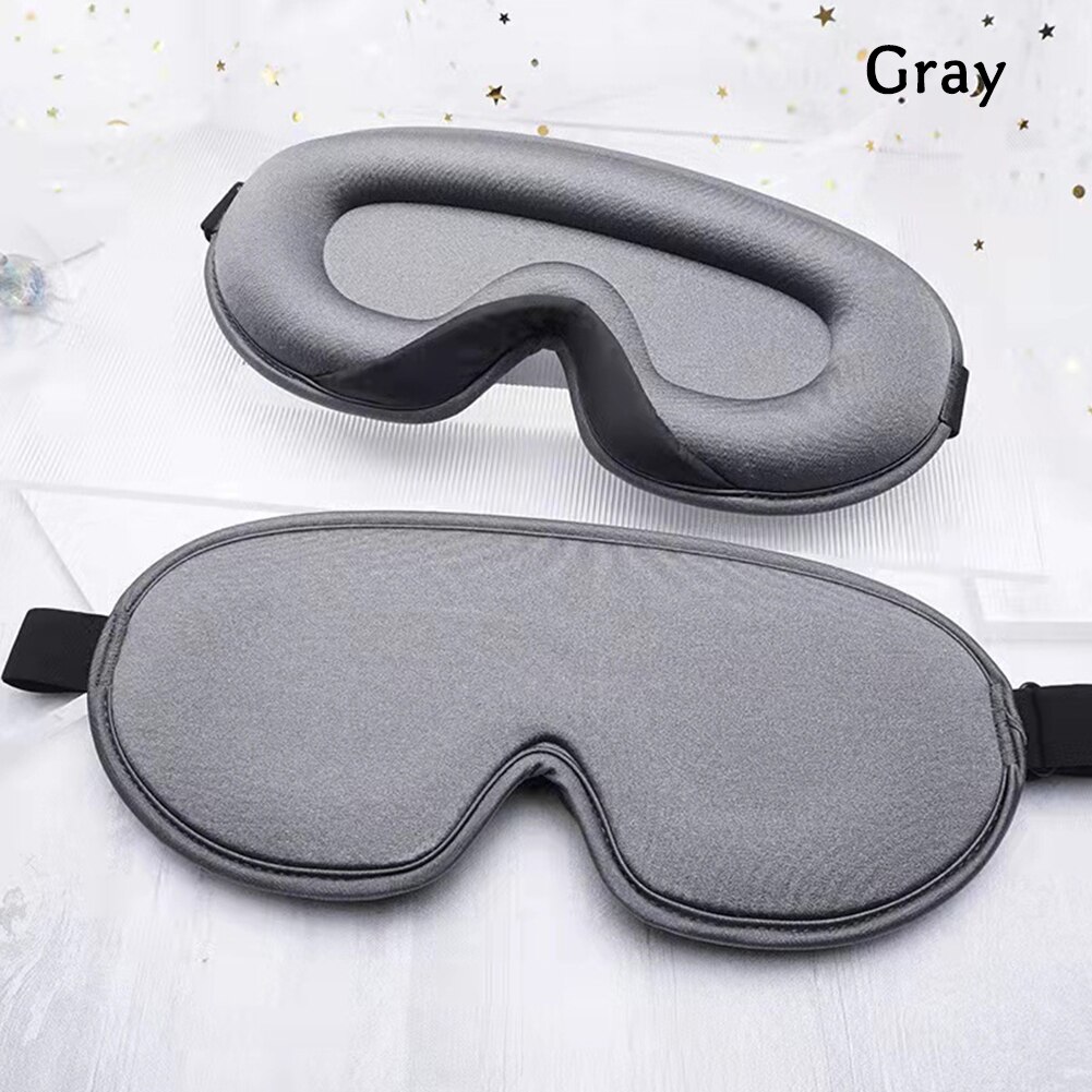 Mascarilla 3D para dormir para hombre y mujer, máscara de ojos Natural para dormir, Parche de viaje suave y portátil, 1 unidad