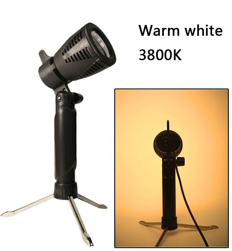 Bordfotograferingslampe som skal brukes til å fotografere små gjenstander kontinuerlige lyskilder naturlig 12 lysdioder hvit  ac 220v 110v: Hvit
