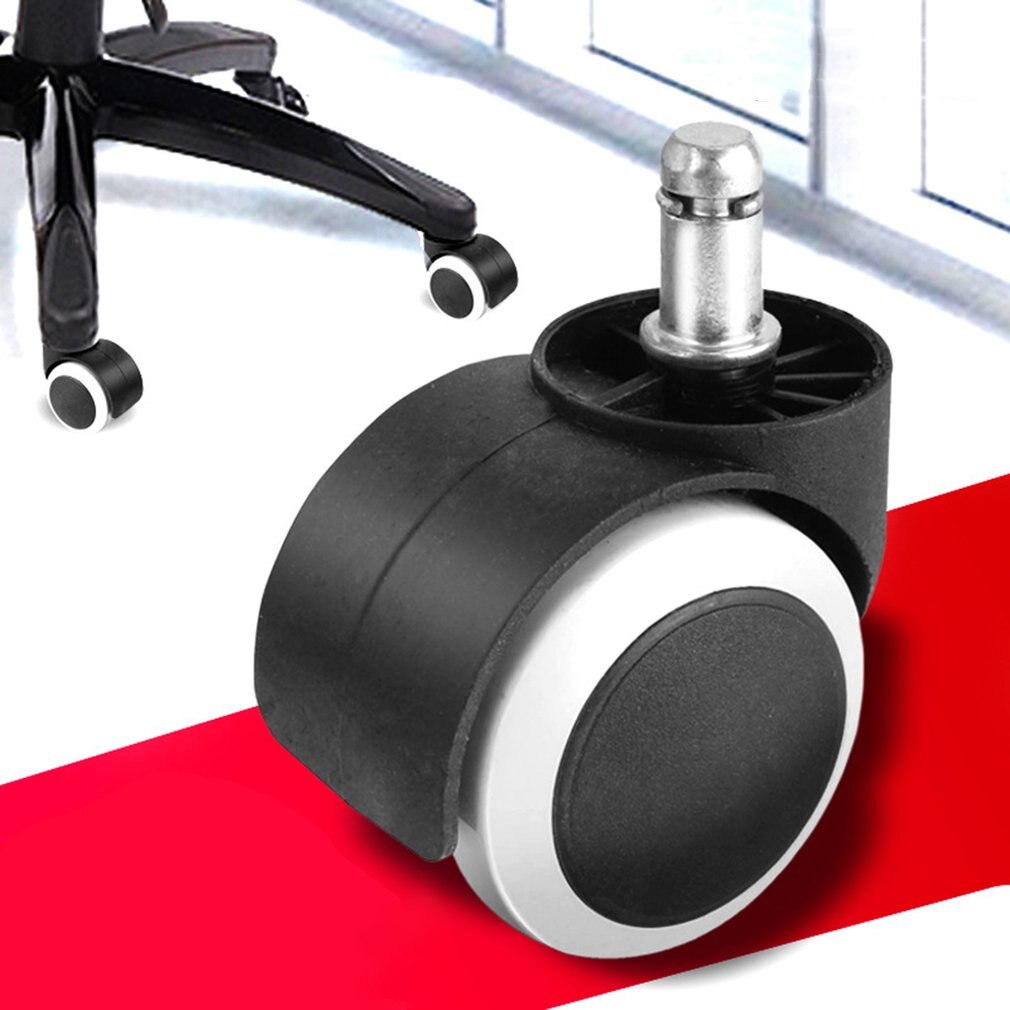 Stille Versterkte Meubelwielen 2 Inch Polyurethaan Universele Wiel Baas Stoel Wiel Bureaustoel Wielen