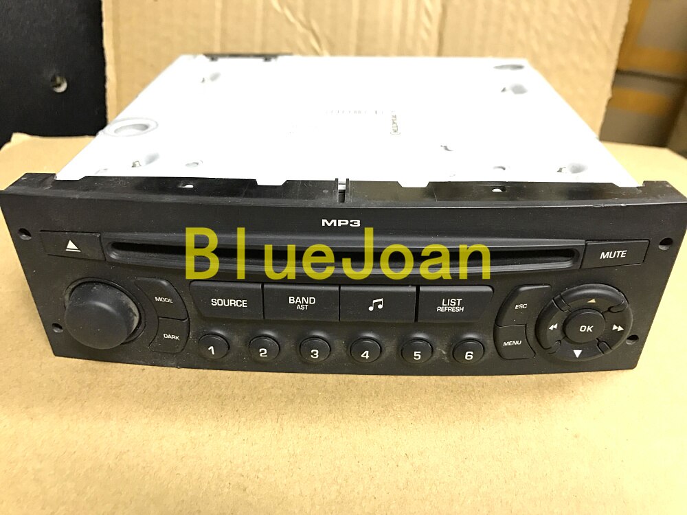 GENUINE RD45 Ca r Radio with CD USB Bluetooth for Peugeot 207 206 307 308 807 Citroen C2 C3 C4 C5 C8 (set VIN code by yourself