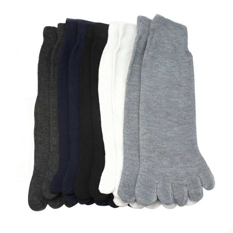 5 Pairs Funny Socks Five Fingers Separate Toe Socks Comfortable For Calcetines Hombre #YJ