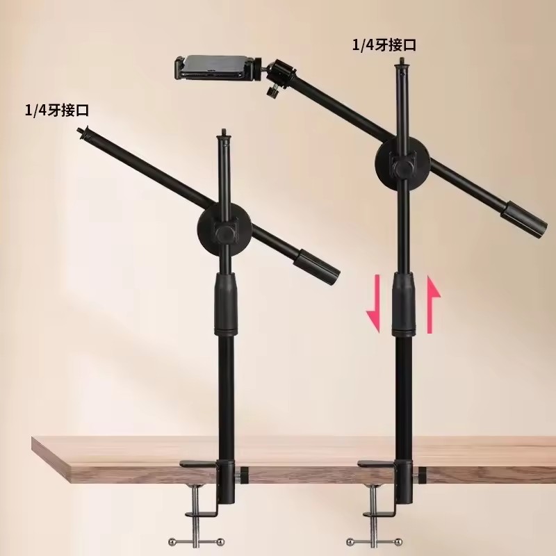 Roreta nowy poziomy statyw do telefonu stolik do smartfona stojak nad głową do filmowania telefonu komórkowego fotografia ramię przegubowe