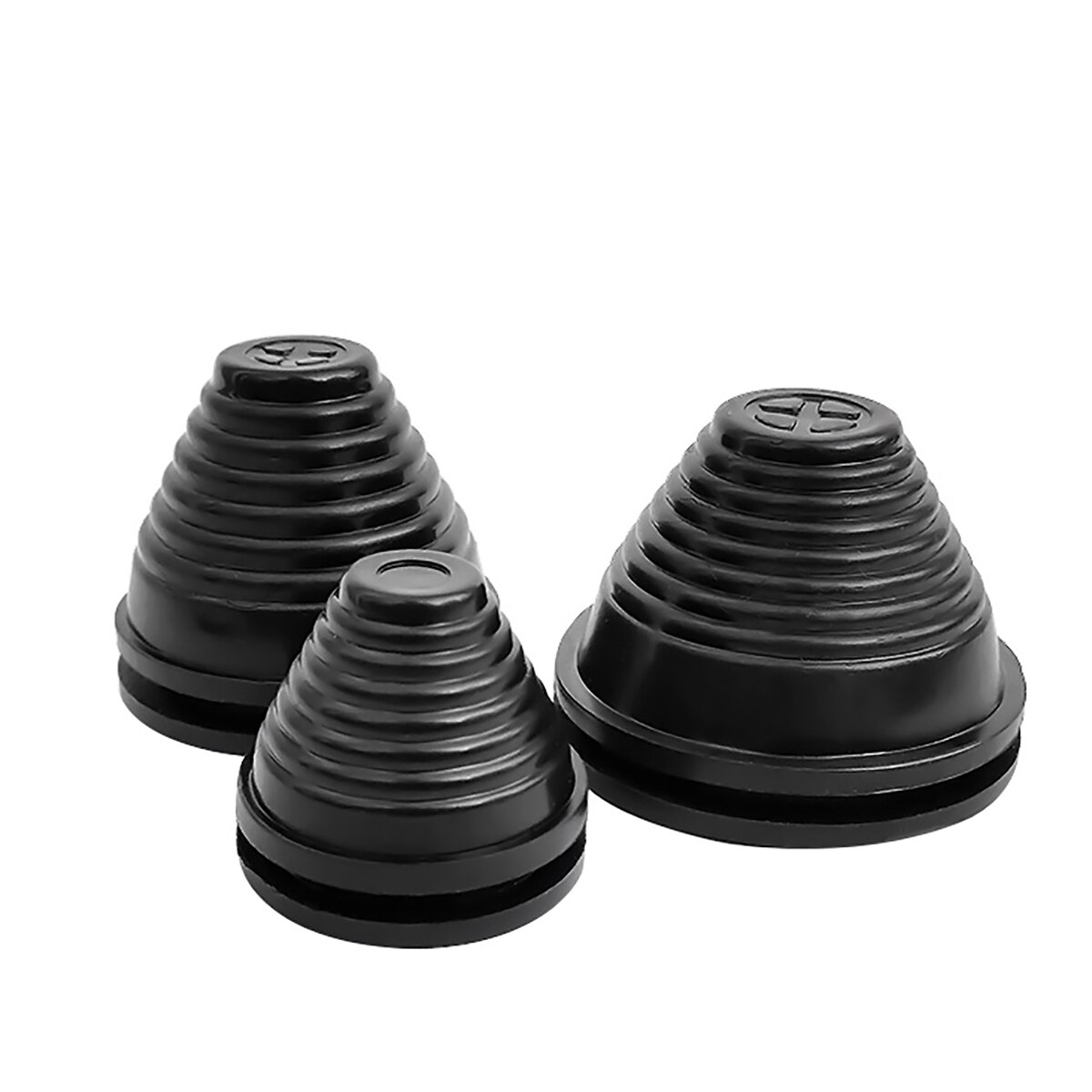 1/2pcs Black Tapered Rubber Wiring Grommets Gasket Electric Box Cable Protector Dust Plug 12/25/30/35/40/50/60/70/80/90-130mm
