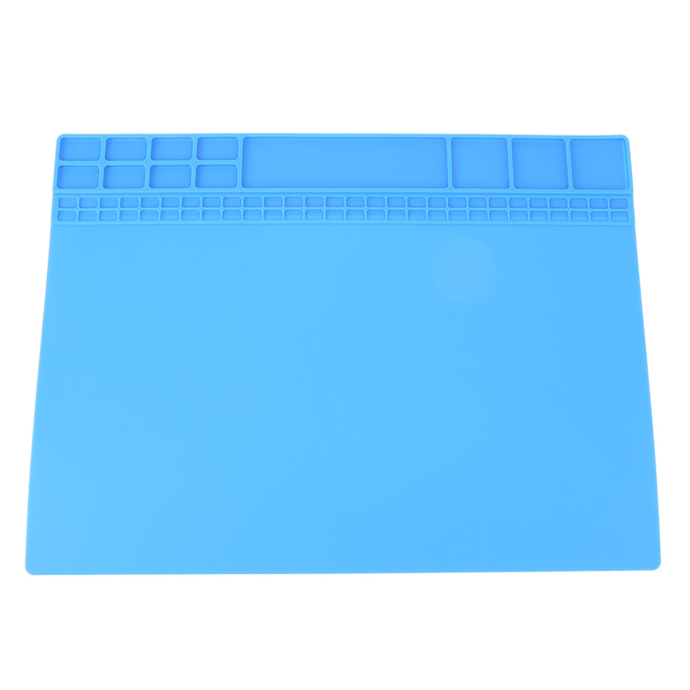 1pc Heat Insulation Silicone Soldering Station Pad Desk Soldering Mat For Welding Station Repair Maintenance Platform 405X305 mm