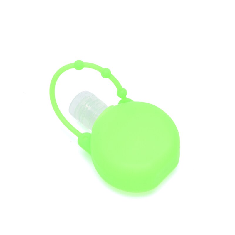5 stuks 30ml siliconen ronde fles sleutelhanger handwasgel dispenser sleutelhanger handdesinfecterend middel schooltas sleutelhanger: Groente