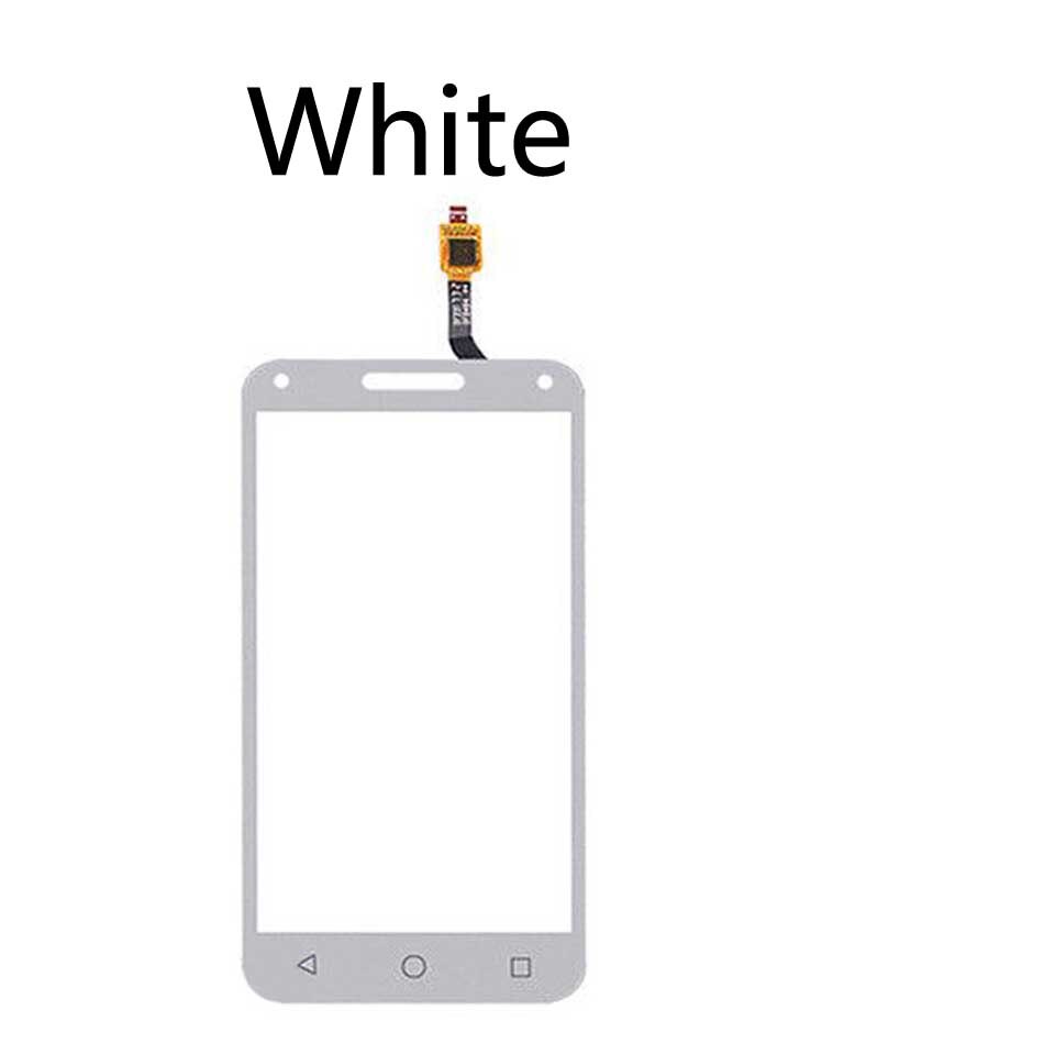 Pantalla táctil para Alcatel One Touch U5 3G OT 4047D 4047G 4047 OT4047 OT4047D, repuesto de Panel de pantalla táctil: White-No tool