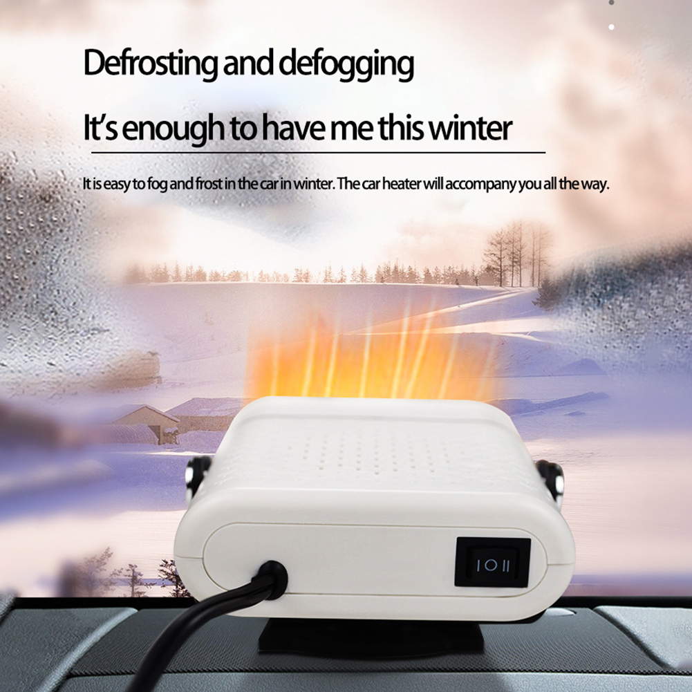 Ventilador de calefacción eléctrica para coche, calefacción rápida automática, 12V/24V, 120W, aire acondicionado, ventana de invierno, desempañamiento de parabrisas, descongelación