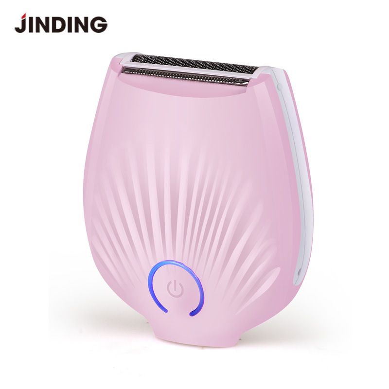 JINDING Women Hair Removal Portable Bikini Trimmer Shaving Machine Lady Shaver USB Rechargeable Electric Razor Body Hair Remover