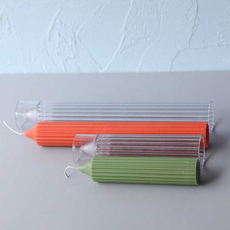 Lång stång rand ljus formar plast pelare gör det själv ljus gör kit stor cylinder ljus formar