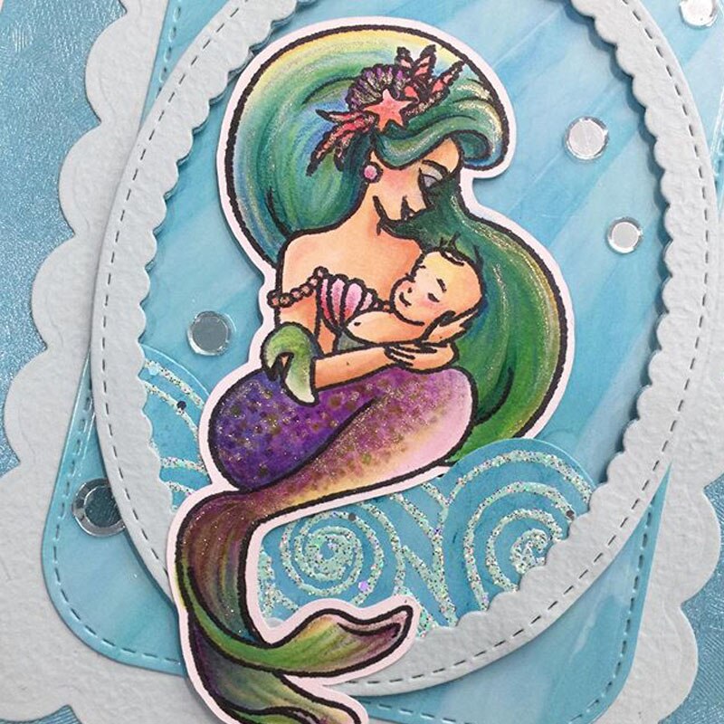 Tervetuloa talvi toimistopöydät merenneito vähittäiskauppa terapialauseet läpinäkyvät kirkkaat postimerkit itse tekemiseen scrapbooking askartelu korttien teko