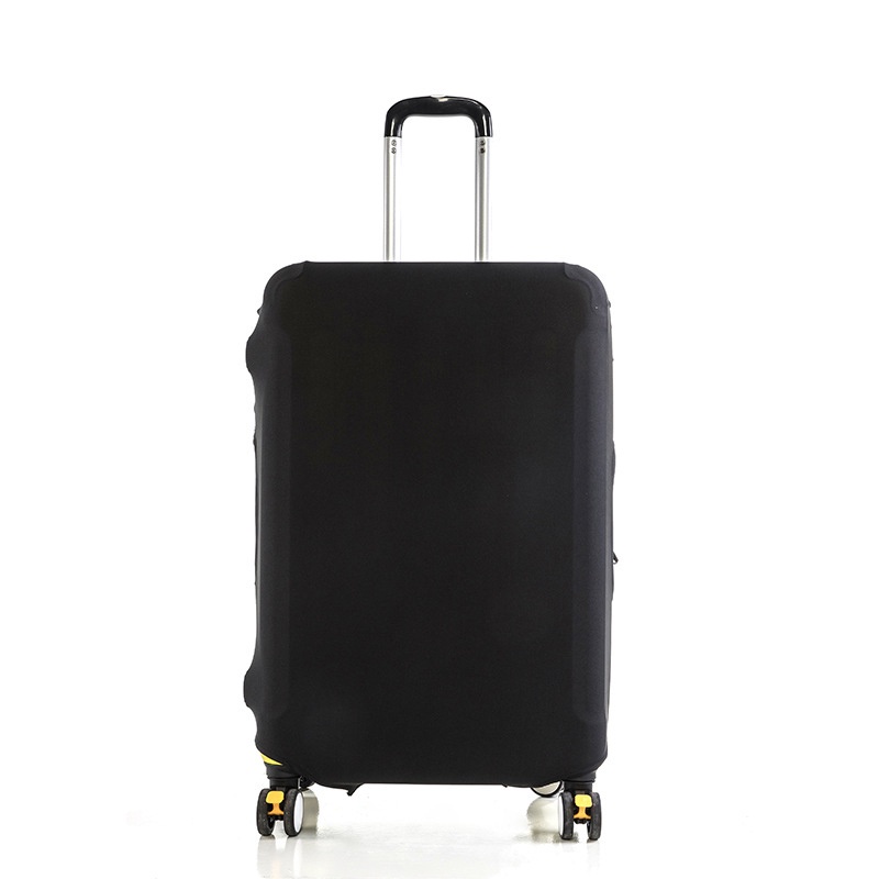 Luggage Protective Cover Solid Color Suitable for 18-28 Inch Suitcases: L / black