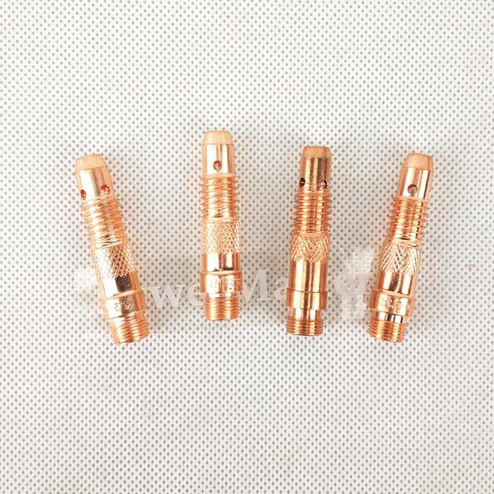 Tig Welding Torch Collet Body 10N32 2.4mm(3/32") 10N28 3.2mm(1/8") 2pcs for WP17 WP18 WP26 Tig Torch
