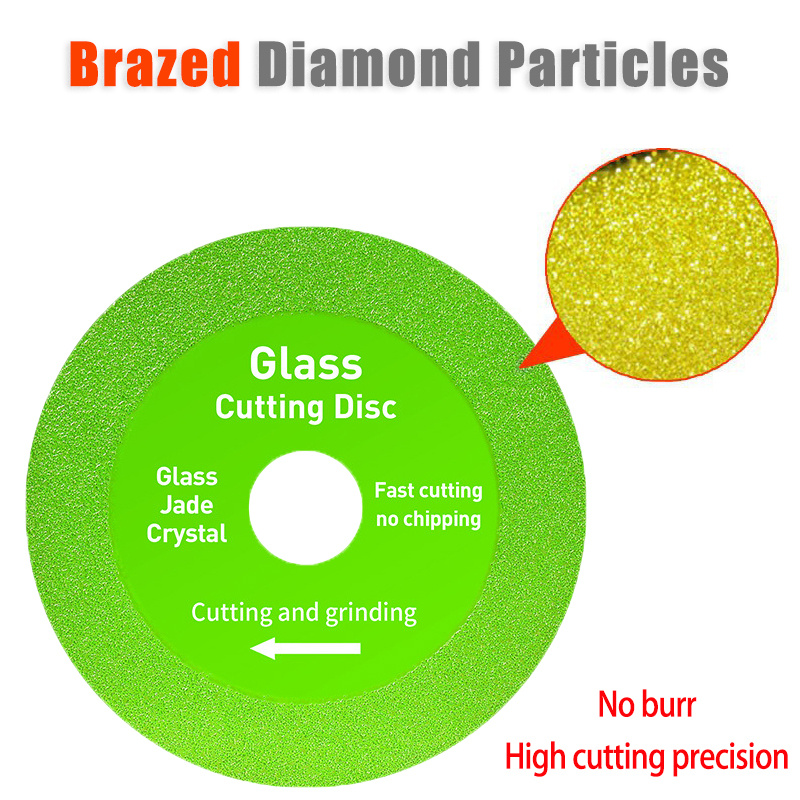 Hoja de corte de vidrio de diamante, hoja de sierra fina de 100/115/125mm, disco de corte de piedra duradero para cerámica, vidrio, Jade, azulejo, mármol, 1 ud.