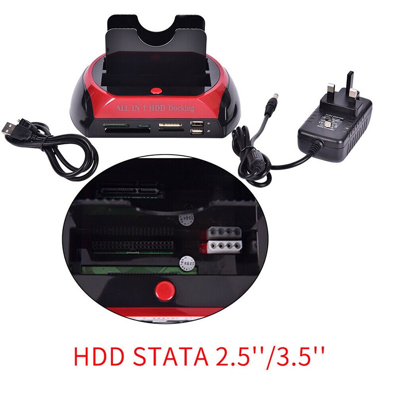 Mobile HDD Docking Station Multifunction Dock Dual Hard Drive Card Reader Upgraded Hard Drive Station Laptop Accessories