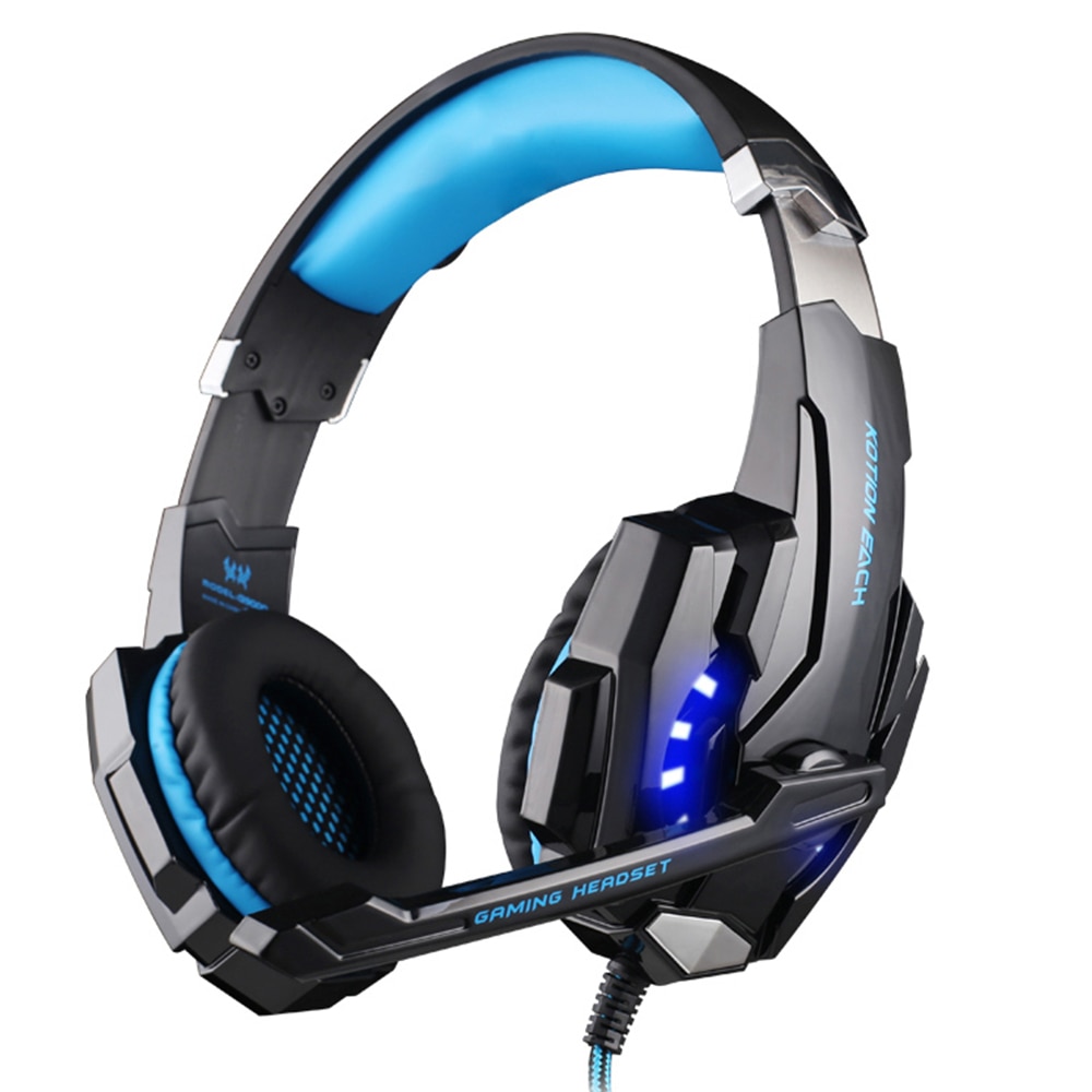 Headset over-ear trådbundna spelhörlurar gaming hörlurar djup bas stereo casque med mikrofon för  ps4 xbox pc laptop gamer