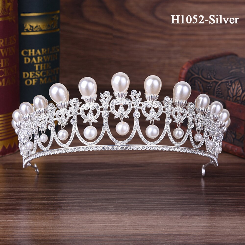 Traugel-couronne de mariée en or, diadème de luxe, couronne de mariage, accessoires de bijouterie pour femmes
