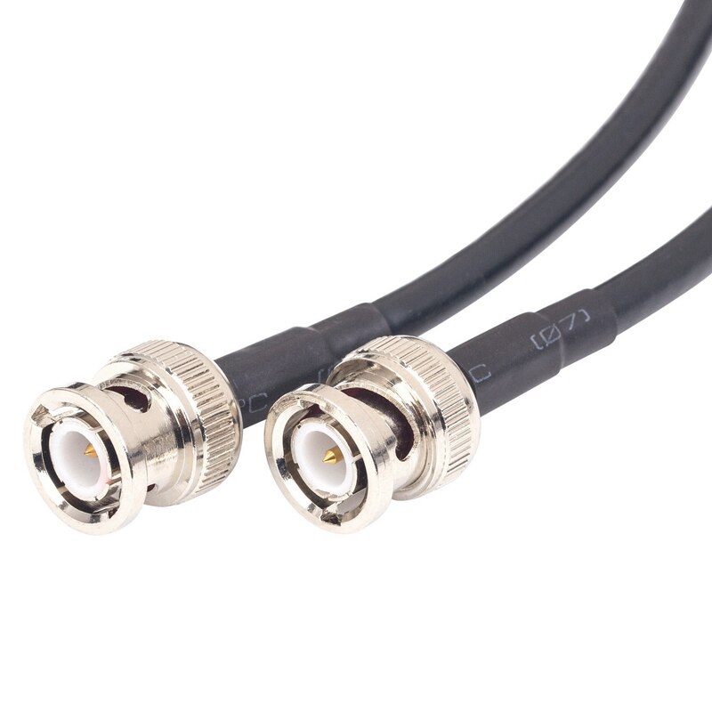 BNC Extension Cable RG-58 BNC Male to BNC Male Coaxial Cable Rg58A/U 50Ohm RF Adapter Extension Cable