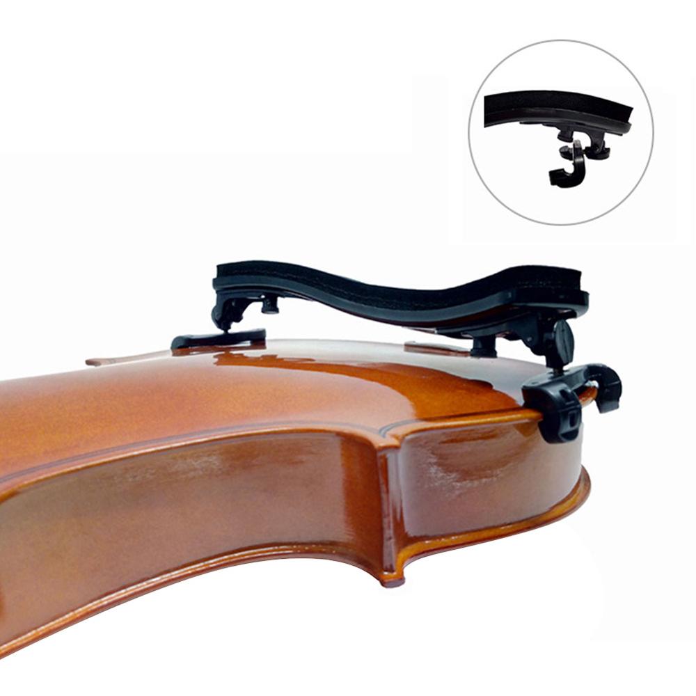 1 Pcs Verstelbare Universele Type Viool Schoudersteun Plastic Black Padded Voor 1/2- 4/4 Fiddle Akoestische Viool Accessoire