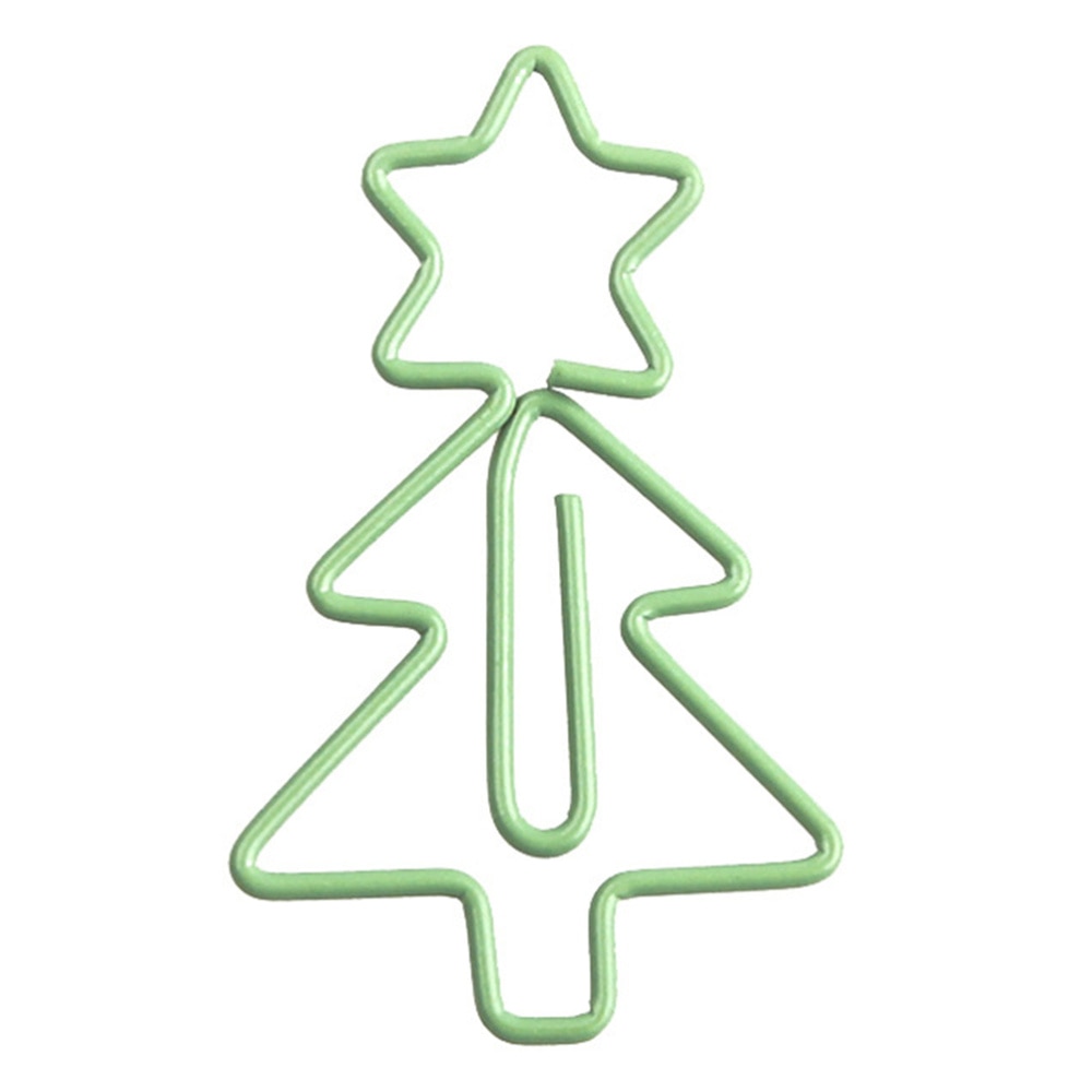1 Box Metal Paper Clip Cutes Clip Tree Shaped Clip for Man Woman Office Home