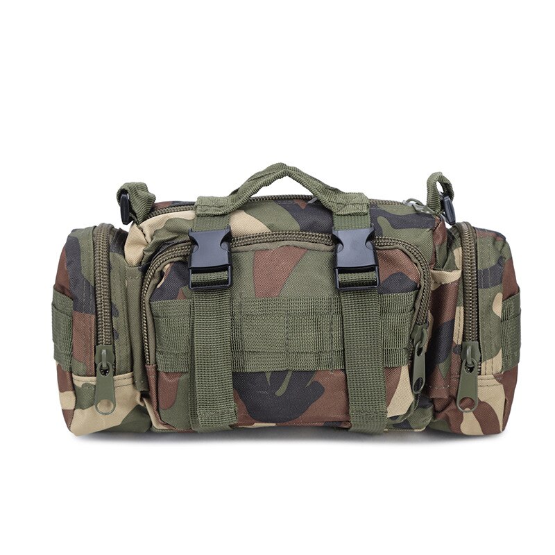 Fishing Outdoor Tackle Bait Bag Waterproof Waist Shoulder Carry Storage Camouflage Sports Simplicity Casual: Jungle camouflage