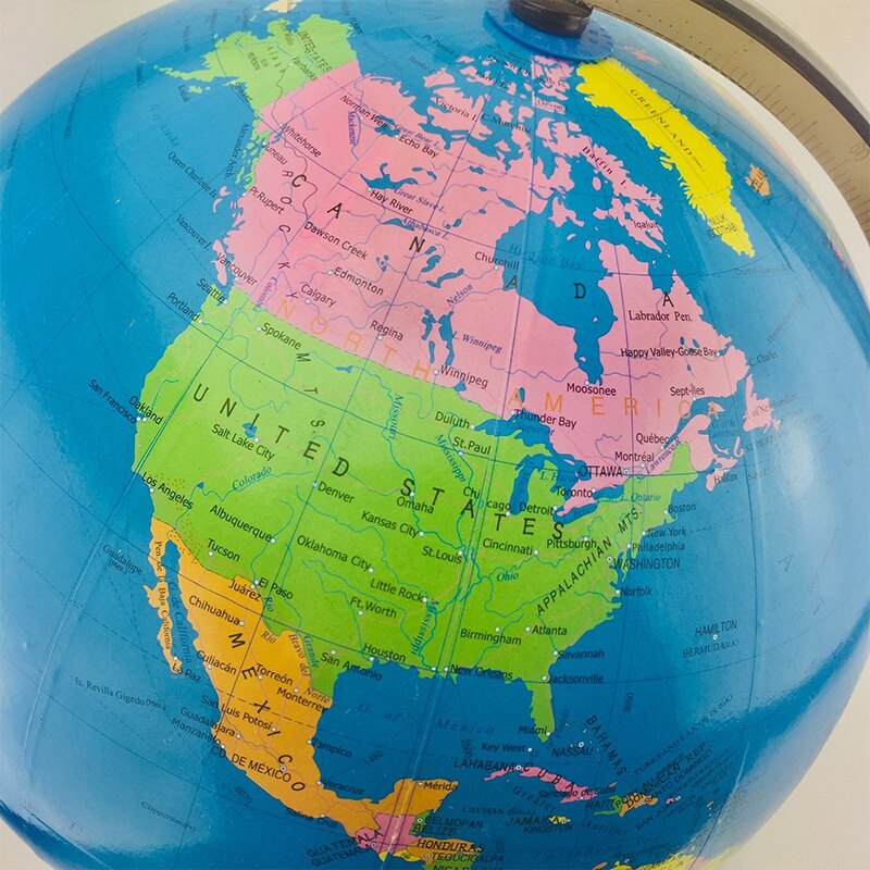 Globo terráqueo giratorio de 12,6 pulgadas, perfecto para niños, estudiantes de geografía, profesores, fácil de girar