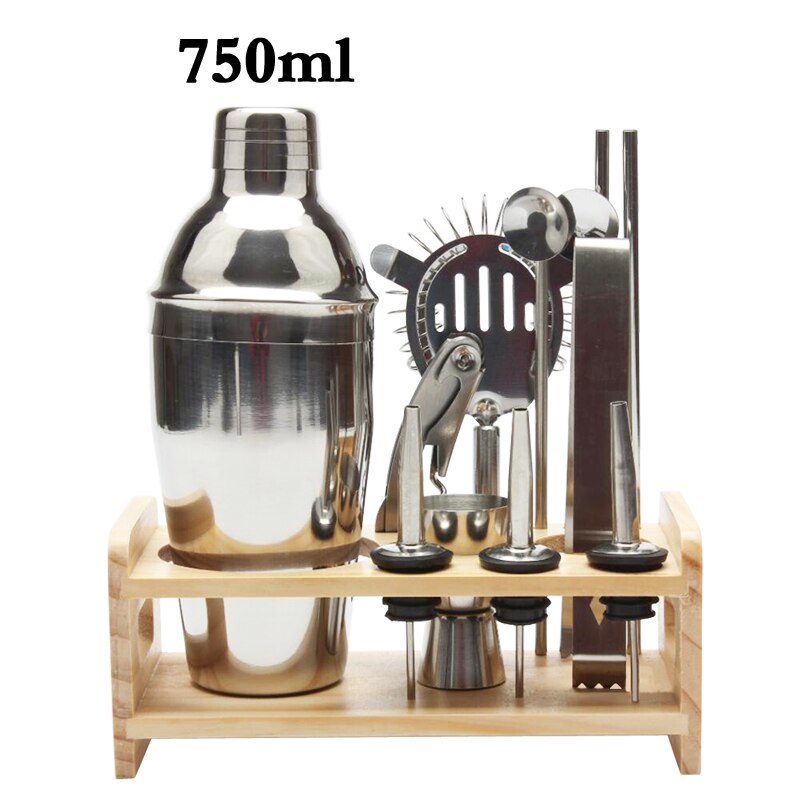 Professionele Barman Set 12 Stuks 750 ML/550 ML Cocktail Shaker Set Hand Shaker Drink Fancy Kruik Wijn Mixer party Bar Set: 12 Pcs 750ml