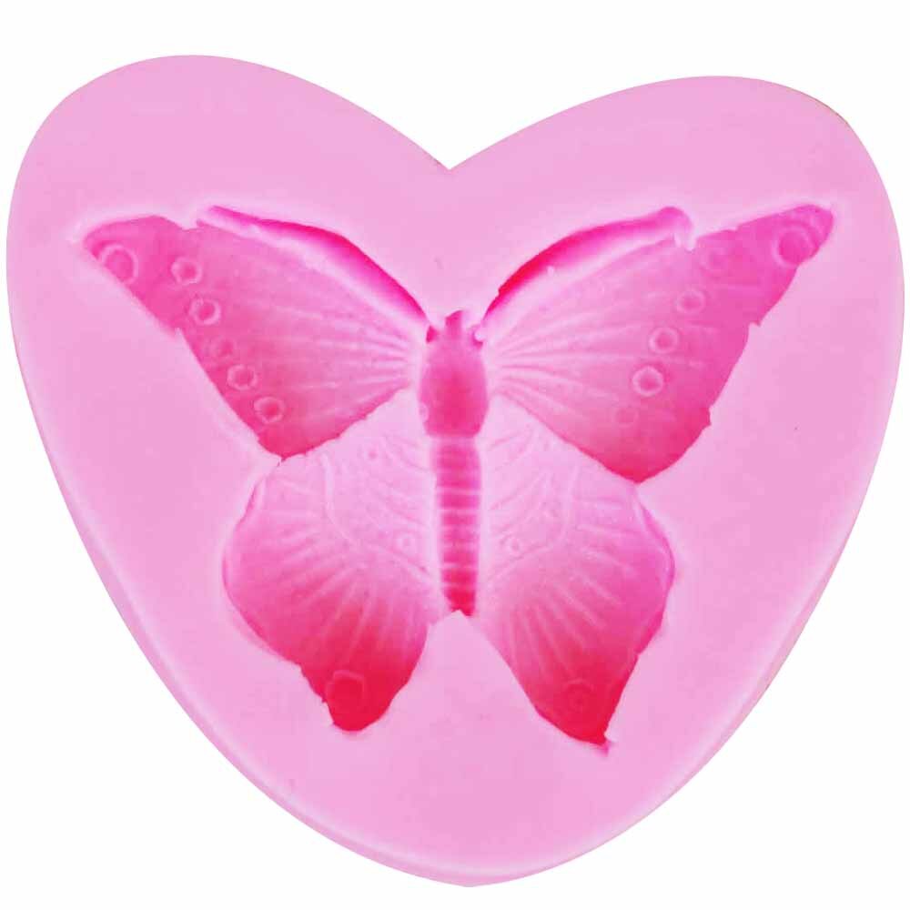 Molde de silicona de resina epoxi 3D, herramientas de decoración de pasteles con forma de mariposa epoxi UV, hielo, caramelo, Chocolate, arcilla, bricolaje, artesanía, pendientes, joyería, Fondant, m838