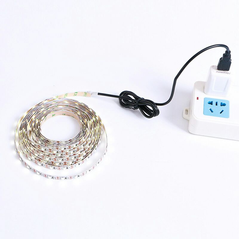 Pir trådløs bevegelsessensor ledet nattlys sengeskap trapp sensor lys luminaria usb 5v ledet stripe nattlampe til tv bakgrunnsbelysning