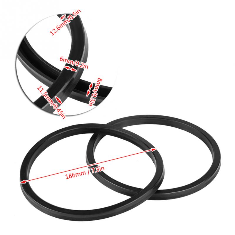 2 stuks rubberen kralenbreker-losmaakafdichtingen voor bandenwisselmachine luchtcilinder 186mm 200mm zwarte brekercilinderafdichtingen: 186mm