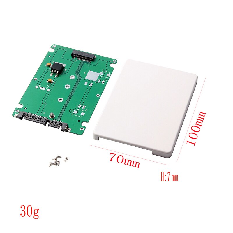 Adaptador SSD M2 SATA de 2,5 pulgadas, tarjeta convertidor SATA de 22 pines SSD M.2 NGFF,