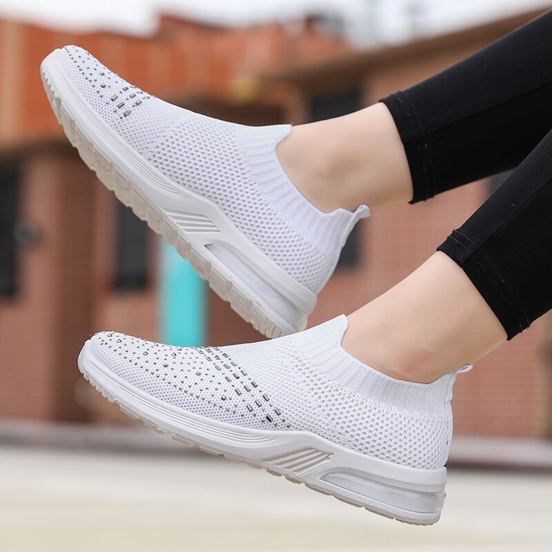 Tennis dames herfst dames tennisschoenen comfort sportschoenen dames fitness sneakers sportschoenen sportschoenen dames: Wit / 8