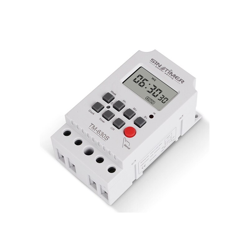 Tung belastning 30a 12 vdc 7 dage ugentlig digital elektronisk belysning daglig timer med interval 1 sekund og strøm direkte udgang