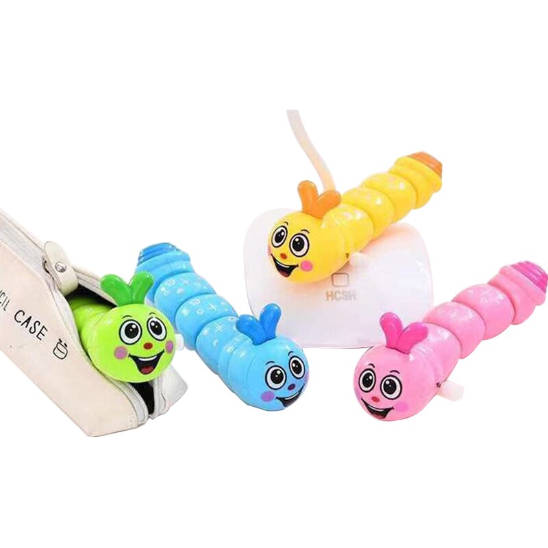 1Pcs Animal Clockwork Speelgoed Voor Jongens Meisjes Mini Rups Kwispelende Staart Grappige Wind Up Speelgoed Educatief Leren Tool Voor baby