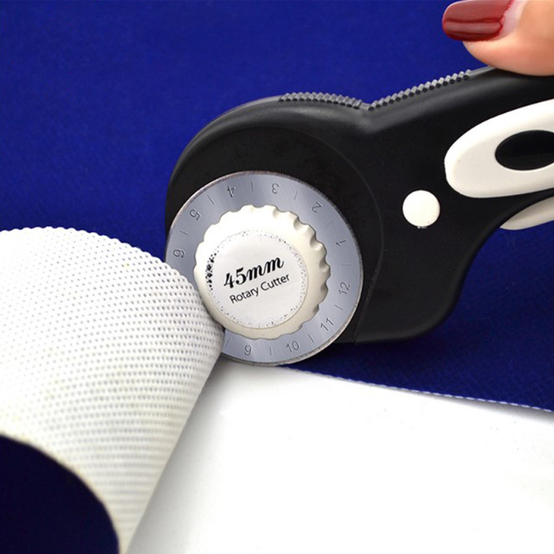 1 Pc DIY 45mm Rotary Cutter With Blade For Fabric, Leather, Paper, Felt Circular Cutting Patchwork Cutting Tools
