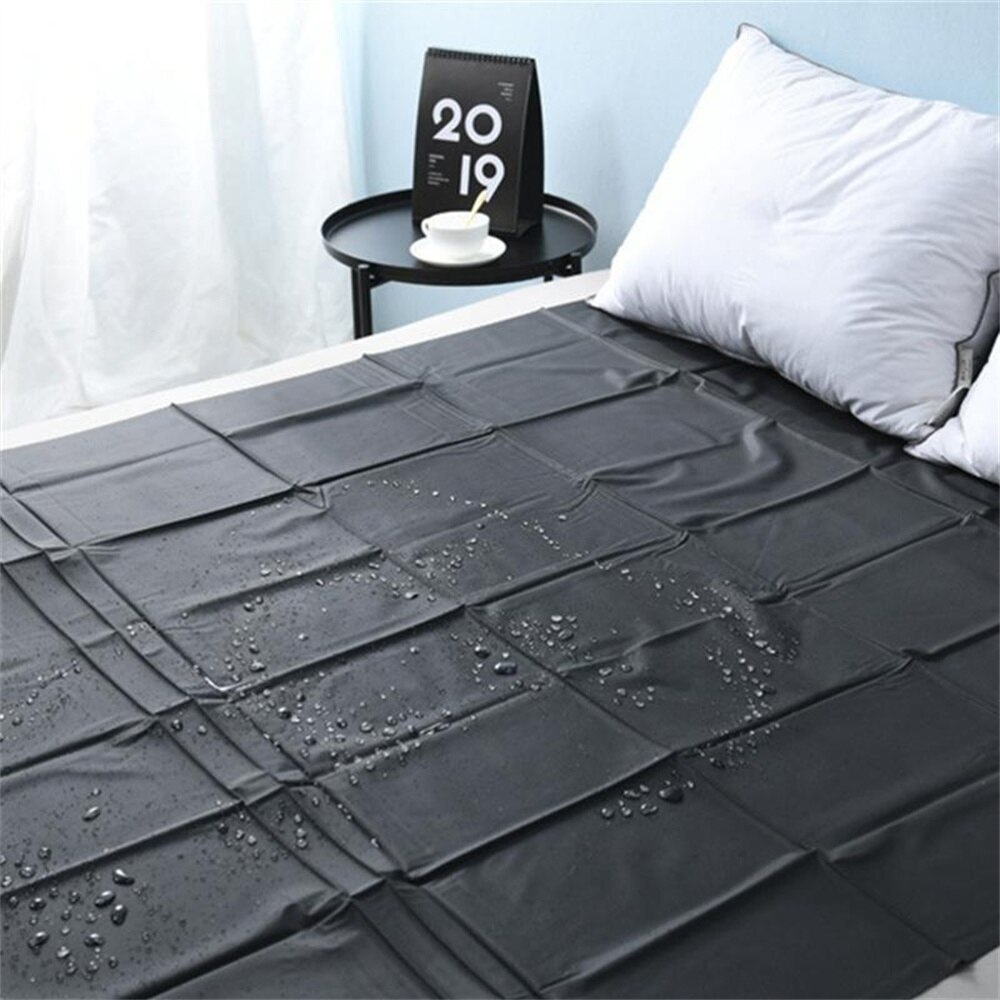Black Waterproof Bed Sheet PVC Bed Cover SPA Pad Massage Bed Mat Adult Oil Bedding Sheets