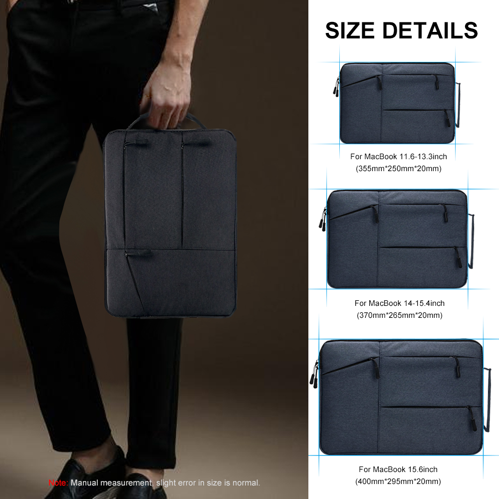 Etui na laptopa do Macbooka Air Pro 12 13 14 15 15,4 15,6 16 cali Wodoodporna torba na komputer do Lenovo Dell HP Huawei