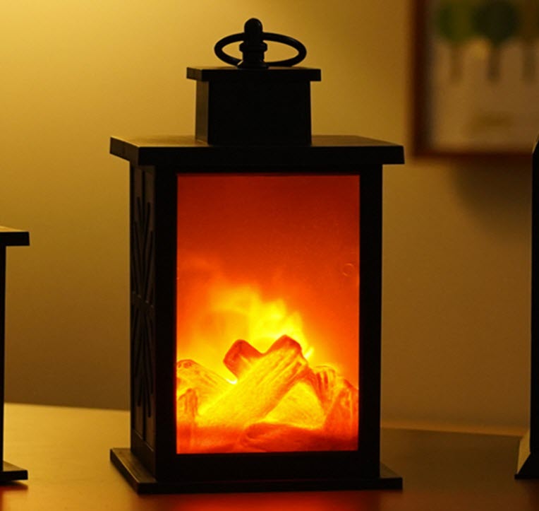 LED fire light Vintage fireplace Led lamp Christmas Decoration Articles